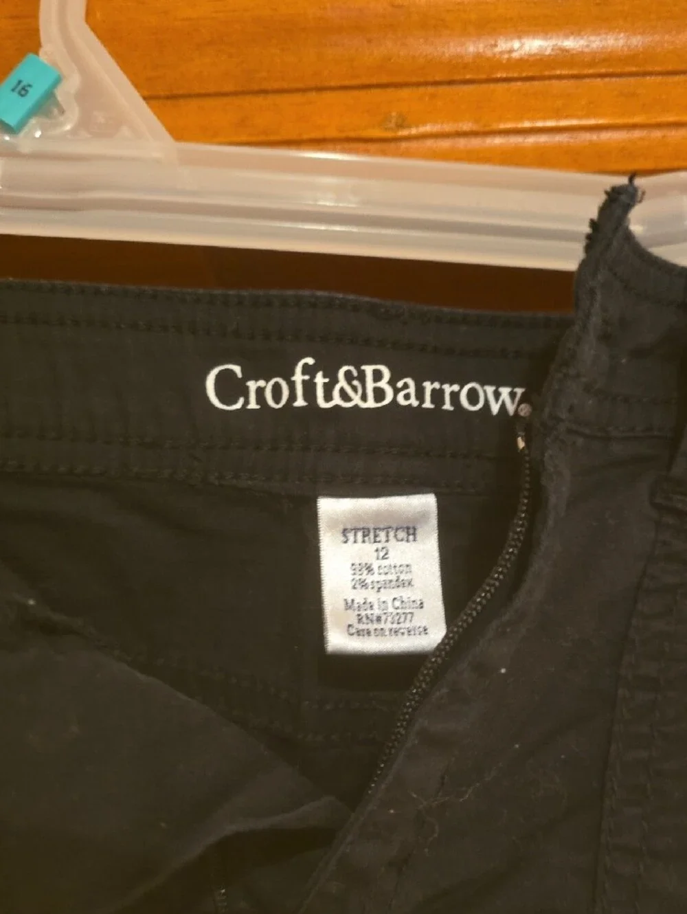 croft & barrow Black Women's Flat-Front Shorts